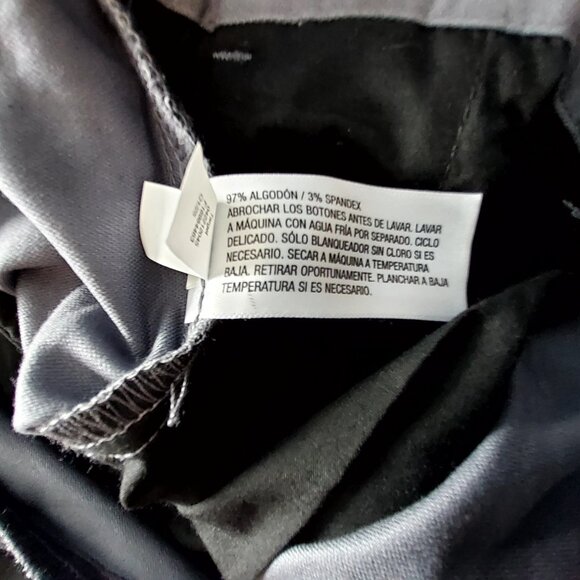 Good Fellow Pleated Trouser Mens Cotton Stretch Slim Tapered Leg Chinos W36 L32 - Picture 9 of 12